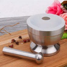 Load image into Gallery viewer, Kitchen Stainless Steel Garlic Food Mortar with Cover, Size: Small, Size: Large
