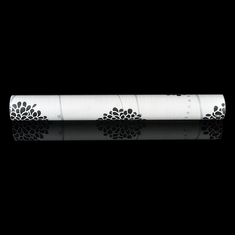 Black Flower Ball Creative 3D Stone Brick Decoration Wallpaper Stickers Bedroom Living Room Wall Waterproof Wallpaper Roll, Size: 45 x 1000cm, Black flower ball
