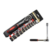 Load image into Gallery viewer, 12 in 1 3/8 Interface Ratchet Wrench Set Car Repair Combination Hardware Toolbox, 12 PCS 3/8 Interface