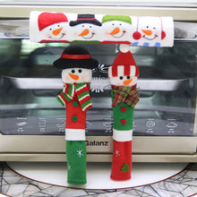 Load image into Gallery viewer, 3 in 1 Christmas Style Cloth Fridge Microwave Oven Door Handle Cover Set, Size: 23*14cm, 3 in 1 Set
