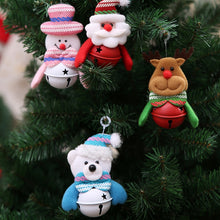Load image into Gallery viewer, Christmas Tree Doll Bell Christmas Pendants Decorations, Random Style Delivery, Size: 11*7cm, Doll Bell