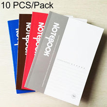 Load image into Gallery viewer, 10 PCS 30 Pages A5 Soft Cover Diary Notebook Office Supply, Random Color Delivery, 30 Pages