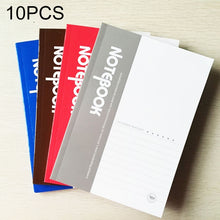 Load image into Gallery viewer, 10 PCS 80 Pages A5 Soft Cover Diary Notebook Office Supply, Random Color Delivery, 80 Pages