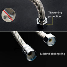 Load image into Gallery viewer, 2m Flexible Stainless Steel Showerhead Hose Pipe Copper Core Interface Anti Burst Bath Water Pipe, 2m (Copper Core Interface)