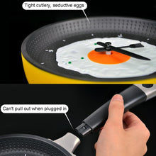 Load image into Gallery viewer, Fried Egg Pan Shape Creative Living Room Decorative Wall Clock
