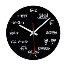 Load image into Gallery viewer, Creative Acrylic Living Room Decorative Mathematical Formula Wall Clock