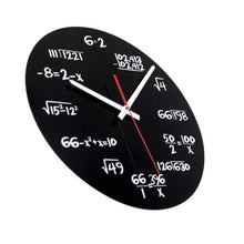 Load image into Gallery viewer, Creative Acrylic Living Room Decorative Mathematical Formula Wall Clock