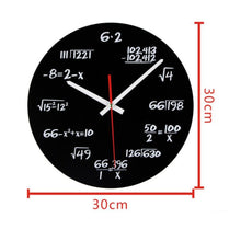 Load image into Gallery viewer, Creative Acrylic Living Room Decorative Mathematical Formula Wall Clock