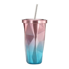 Load image into Gallery viewer, 500ml Irregular Double Layer 304 Stainless Steel Sippy Cup