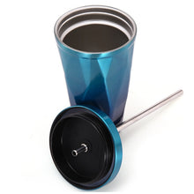 Load image into Gallery viewer, 500ml Irregular Double Layer 304 Stainless Steel Sippy Cup