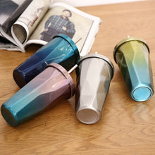 Load image into Gallery viewer, 500ml Irregular Double Layer 304 Stainless Steel Sippy Cup