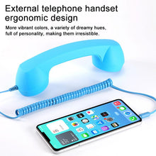 Load image into Gallery viewer, 3.5mm Plug Mic Retro Telephone Anti-radiation Cell Phone Handset Receiver, 3.5mm