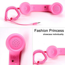 Load image into Gallery viewer, 3.5mm Plug Mic Retro Telephone Anti-radiation Cell Phone Handset Receiver, 3.5mm