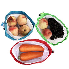 Load image into Gallery viewer, 10 PCS Double-Stitched Strength Reusable Fruit Sandwich Pouch Mesh Storage Bags, Size: 30cm x 43cm, Random Color Delivery, Size: 30cm x 43cm