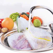 Load image into Gallery viewer, 10 PCS Double-Stitched Strength Reusable Fruit Sandwich Pouch Mesh Storage Bags, Size: 30cm x 43cm, Random Color Delivery, Size: 30cm x 43cm