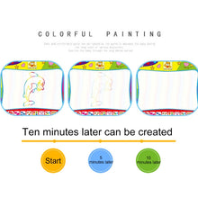 Load image into Gallery viewer, Children Rainbow Color Magic Doodle Water Drawing Mat with 2 Pen, Size: 80cm x 60cm, Size: 80cm x 60cm