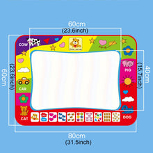 Load image into Gallery viewer, Children Rainbow Color Magic Doodle Water Drawing Mat with 2 Pen, Size: 80cm x 60cm, Size: 80cm x 60cm
