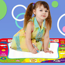 Load image into Gallery viewer, Children Rainbow Color Magic Doodle Water Drawing Mat with 2 Pen, Size: 80cm x 60cm, Size: 80cm x 60cm
