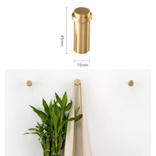 Load image into Gallery viewer, Brass Creative Wall Hanging Key Receiving Hanging Hook, Size: 4.5x1.5cm, 4.5x1.5cm