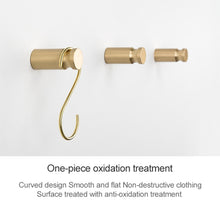 Load image into Gallery viewer, Brass Creative Wall Hanging Key Receiving Hanging Hook, Size: 4.5x1.5cm, 4.5x1.5cm