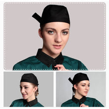 Load image into Gallery viewer, Simple Style Unisex Chef Waiter Work Cap Pirate Hat Turban Cap, Turban Cap 2, Turban Cap Red, Turban Cap Black, Turban Cap stripe, Turban Cap1
