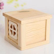 Load image into Gallery viewer, Pet Flat Roof Wooden House Hut Pets Cage for Small Animal Rabbit Hamster, Flat Roof Wooden House