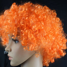 Load image into Gallery viewer, Colorful Wild-Curl Up Crown Party Cosplay Headwear Wavy Short Polyester Yarn Made Wigs For Adult And Child