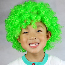 Load image into Gallery viewer, Colorful Wild-Curl Up Crown Party Cosplay Headwear Wavy Short Polyester Yarn Made Wigs For Adult And Child