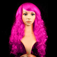 Load image into Gallery viewer, Colorful Wild-Curl Up Party Headwear Wavy Long PET Wigs For Female(Black)