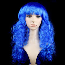 Load image into Gallery viewer, Colorful Wild-Curl Up Party Headwear Wavy Long PET Wigs For Female(Black)