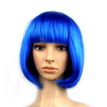 Load image into Gallery viewer, Party Cosplay Headwear Straight Short PET Wigs for Female(Lavender)