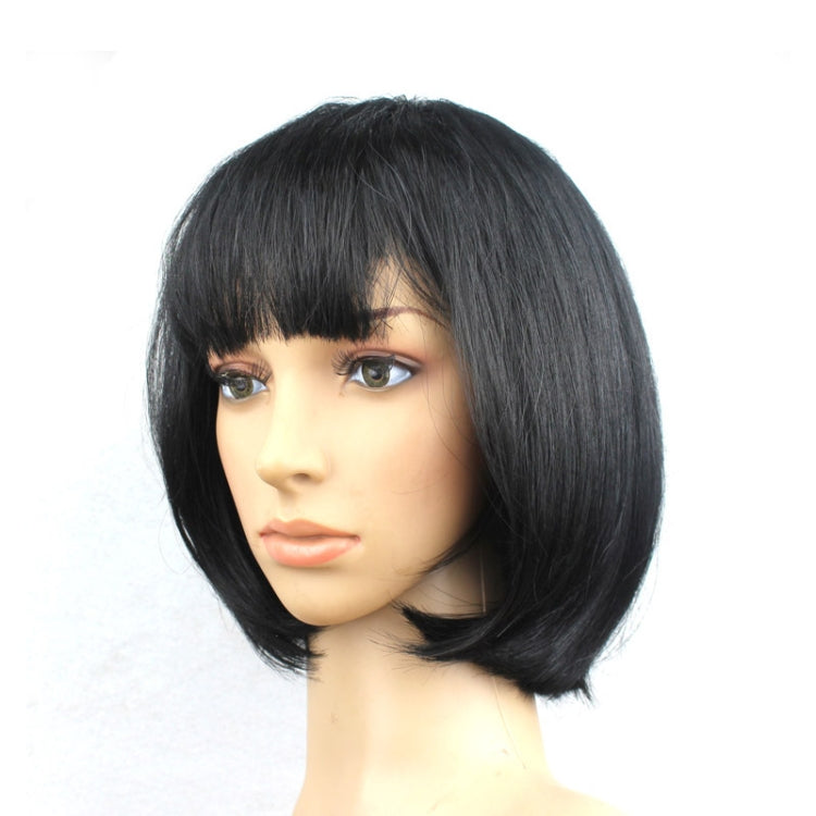 Party Cosplay Headwear Straight Short PET Wigs for Female(Lavender)