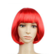 Load image into Gallery viewer, Party Cosplay Headwear Straight Short PET Wigs for Female(Lavender)