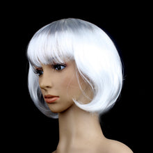 Load image into Gallery viewer, Party Cosplay Headwear Straight Short PET Wigs for Female(Lavender)