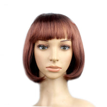 Load image into Gallery viewer, Party Cosplay Headwear Straight Short PET Wigs for Female(Lavender)