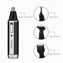 Load image into Gallery viewer, SPORTSMAN Four-in-one Rechargeable Ear Nose Trimmer Electric Shaver Beard Face Eyebrows Hair Trimmer For Men, US Plug(Black, 110V), US Plug