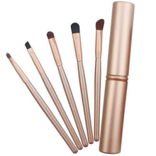 Load image into Gallery viewer, 5 PCS Handle Eyes Makeup Brush Set with Aluminum Tube