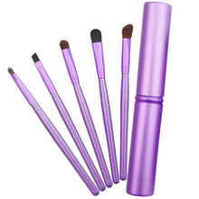 Load image into Gallery viewer, 5 PCS Handle Eyes Makeup Brush Set with Aluminum Tube