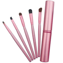 Load image into Gallery viewer, 5 PCS Handle Eyes Makeup Brush Set with Aluminum Tube