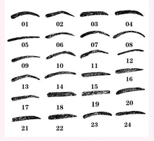 Load image into Gallery viewer, 24 in 1 Eyebrow Stencil Shape Template Tools, 24 in 1