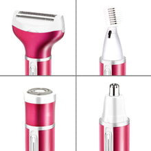 Load image into Gallery viewer, 4 In 1  USB Rechargeable Vibrissa Eyebrows Trimmer Body Hair Denuding Machine Set with USB Cable, 4 In 1