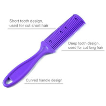 Load image into Gallery viewer, 3pcs Hair Tools Double-sided Knife Hair Comb Hair Bangs Trimmer Thinning Device Hair Clipper,  Random Color Delivery, 2, 1, 10 PCS Random Color Delivery