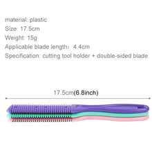 Load image into Gallery viewer, 3pcs Hair Tools Double-sided Knife Hair Comb Hair Bangs Trimmer Thinning Device Hair Clipper,  Random Color Delivery, 2, 1, 10 PCS Random Color Delivery