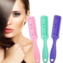 Load image into Gallery viewer, 3pcs Hair Tools Double-sided Knife Hair Comb Hair Bangs Trimmer Thinning Device Hair Clipper,  Random Color Delivery, 2, 1, 10 PCS Random Color Delivery