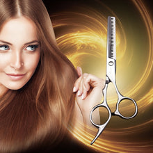 Load image into Gallery viewer, Fashion Durable Sharp Hairdressing Hair Cutting Shears/Scissors and Barber Thinning Tooth Shear(Silver Thinning scissor), Thining scissor