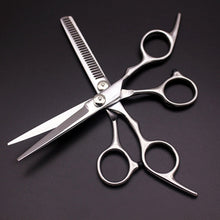 Load image into Gallery viewer, Fashion Durable Sharp Hairdressing Hair Cutting Shears/Scissors and Barber Thinning Tooth Shear(Silver Thinning scissor), Thining scissor
