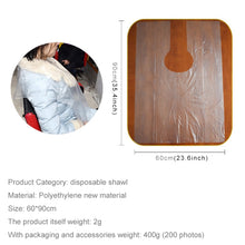 Load image into Gallery viewer, 200 PCS One-time Hair Coloring Shawl/Cap Hairdressing Salon Hair Treatment Cloth Scarf(Transparent)