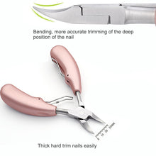 Load image into Gallery viewer, 2 in 1 Nail Clipper for Paronychia Stainless Steel Olecranon Nail Nipper &amp; Ingrown Nail Lifter, Nail Clipper + Ingrown Nail Lifter (Black), Nail Clipper + Ingrown Nail Lifter (Red)