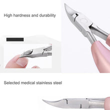 Load image into Gallery viewer, 2 in 1 Nail Clipper for Paronychia Stainless Steel Olecranon Nail Nipper &amp; Ingrown Nail Lifter, Nail Clipper + Ingrown Nail Lifter (Black), Nail Clipper + Ingrown Nail Lifter (Red)