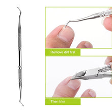 Load image into Gallery viewer, 2 in 1 Nail Clipper for Paronychia Stainless Steel Olecranon Nail Nipper &amp; Ingrown Nail Lifter, Nail Clipper + Ingrown Nail Lifter (Black), Nail Clipper + Ingrown Nail Lifter (Red)